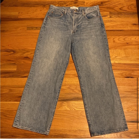 Denim Forum Farrah High Rise Wide Leg Size 28L Size 31- Euc Like New - Picture 5 of 12